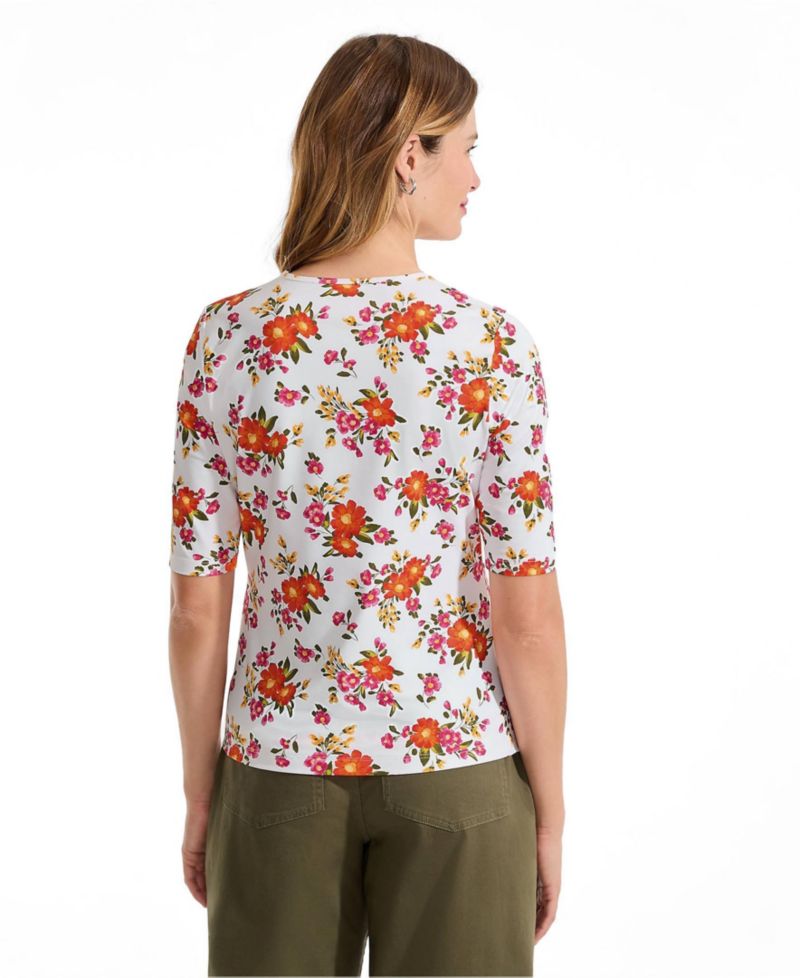 Women's Elbow Sleeve Crewneck Garden Tee
