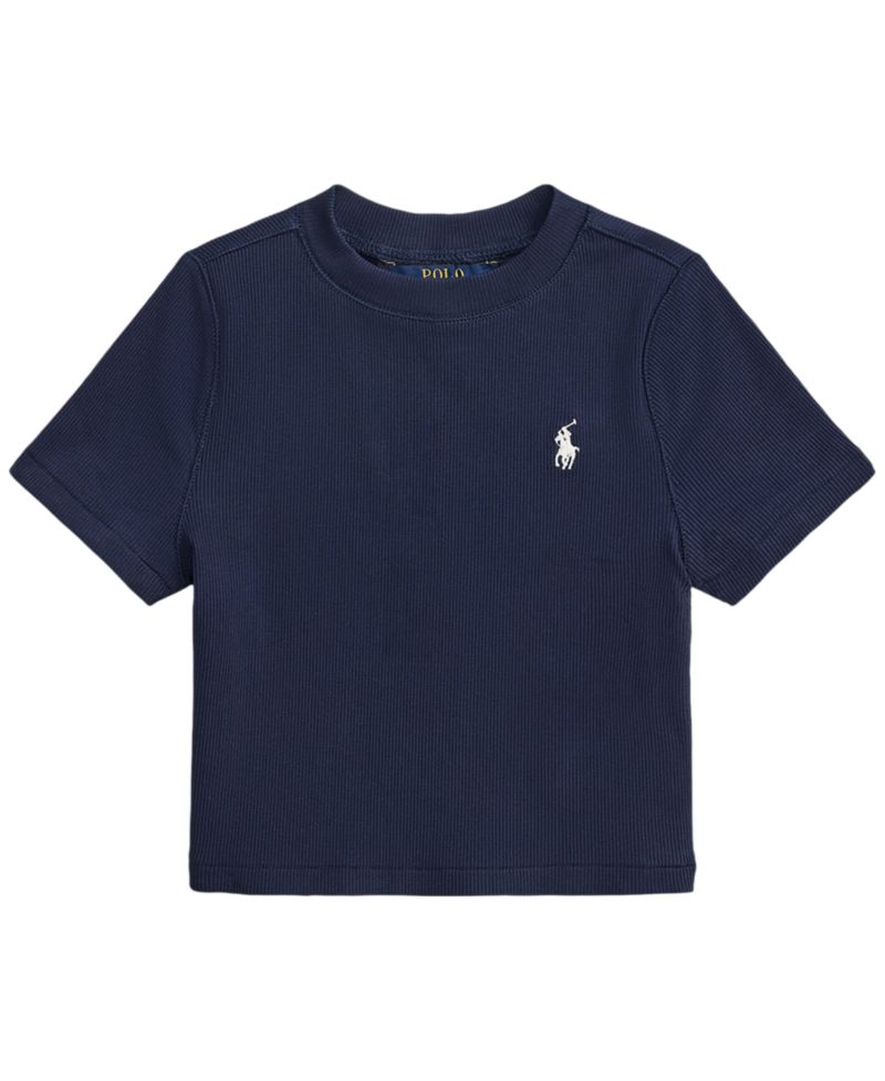 Girls' 7-16 Ribbed Boxy T-Shirt