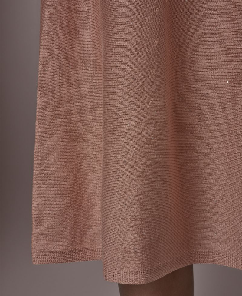 Women's Sequin Detail Midi Skirt