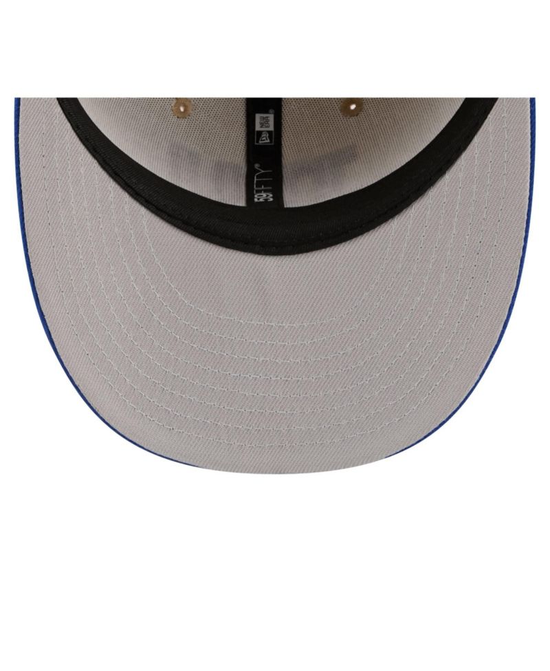 Men's Natural/Royal New York Giants Pre-Curved Twine 59FIFTY Fitted Hat