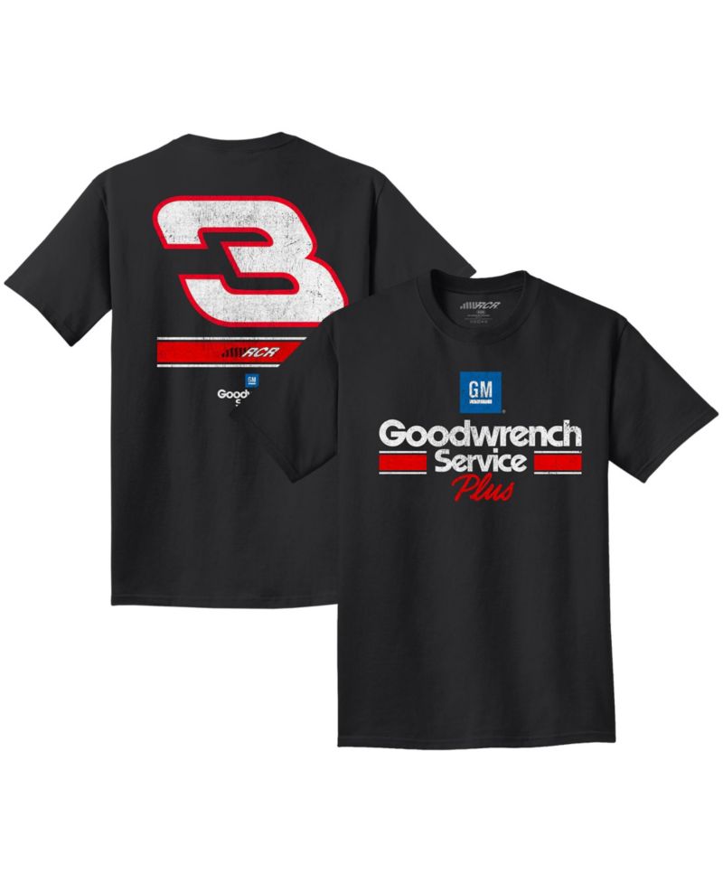 Men's Black Richard Childress Racing 3 GM Goodwrench Service Plus T-Shirt