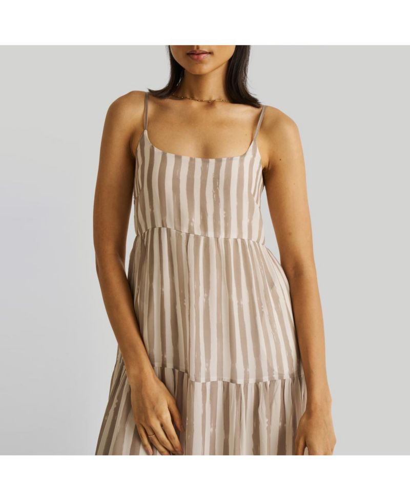 Women's Strappy Tiered Maxi Dress