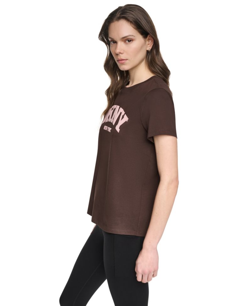 Women's Puff Varsity Logo Relaxed Fit Crew Neck Tee