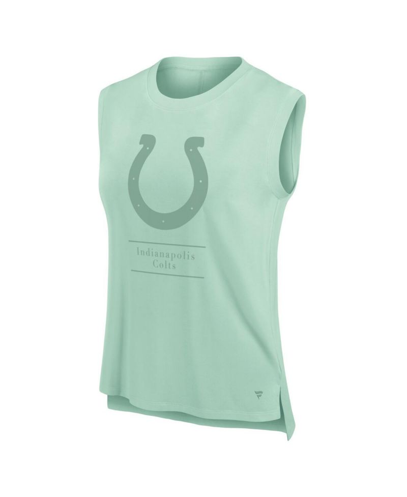Women's Mint Indianapolis Colts Studio Embrace Tank Top