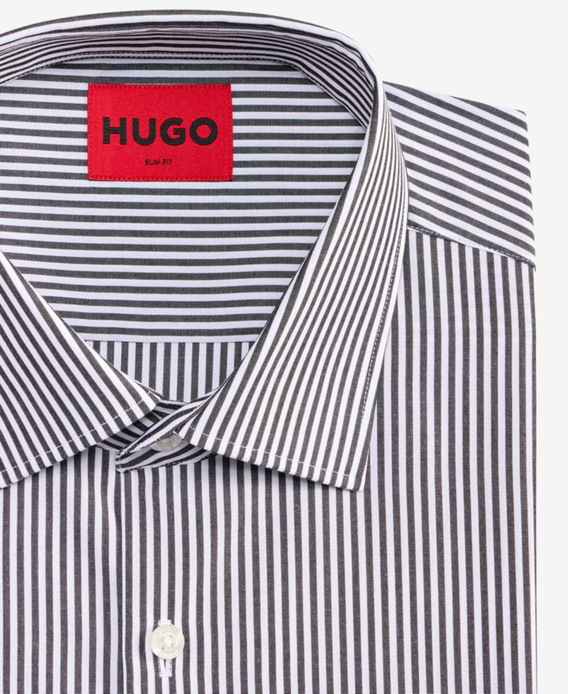 HUGO by Men's Valerio Modern-Fit Patterned Dress Shirt