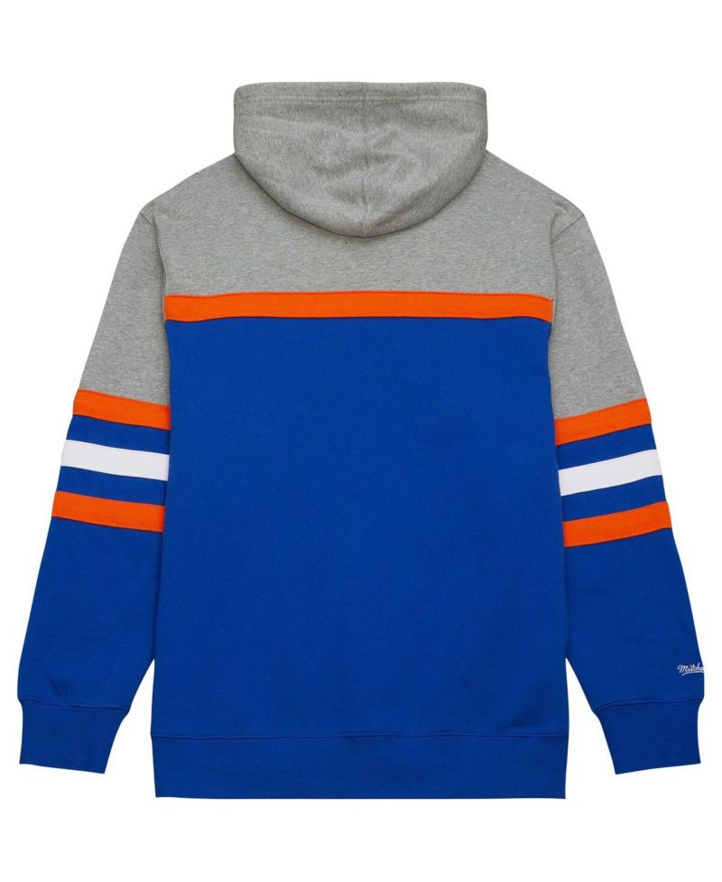 Men's Royal, Gray New York Islanders Head Coach Pullover Hoodie