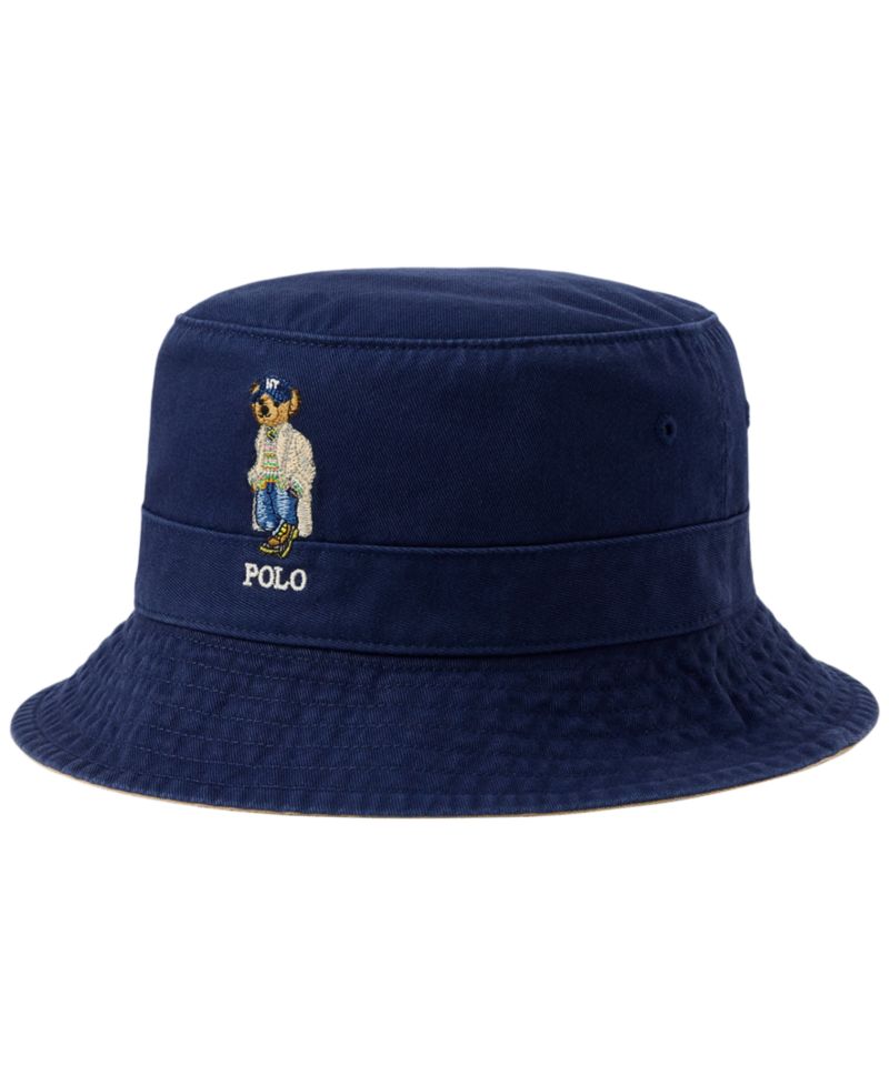 Men's Polo Bear Twill Bucket Hat