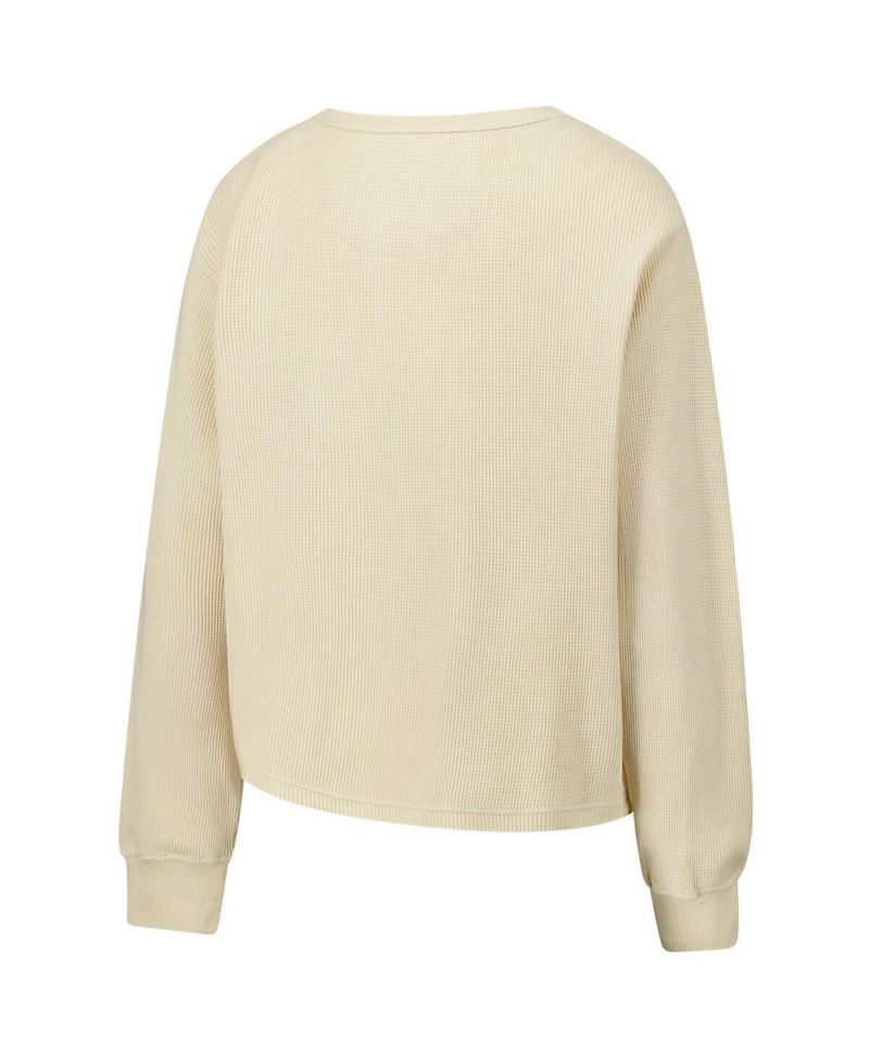 Men's and Women's Cream Milwaukee Bucks High Country Collection Cullen Waffle Knit Long Sleeve T-Shirt