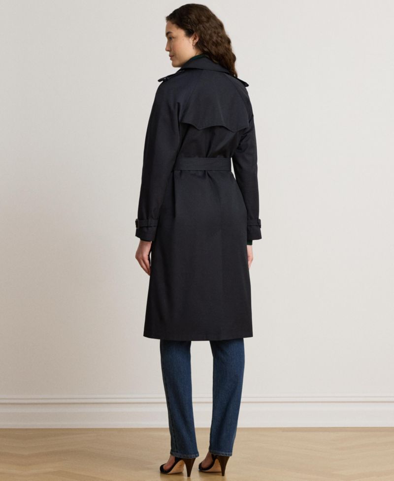 Women's Belted Lined Trench Coat