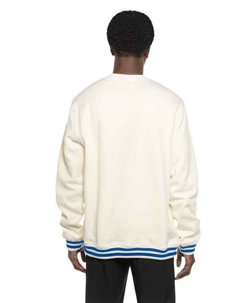 Men's White Chicago Cubs Throwback Sweatshirt