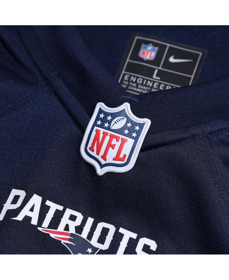 Men's Christian Gonzalez Navy New England Patriots Team Game Jersey