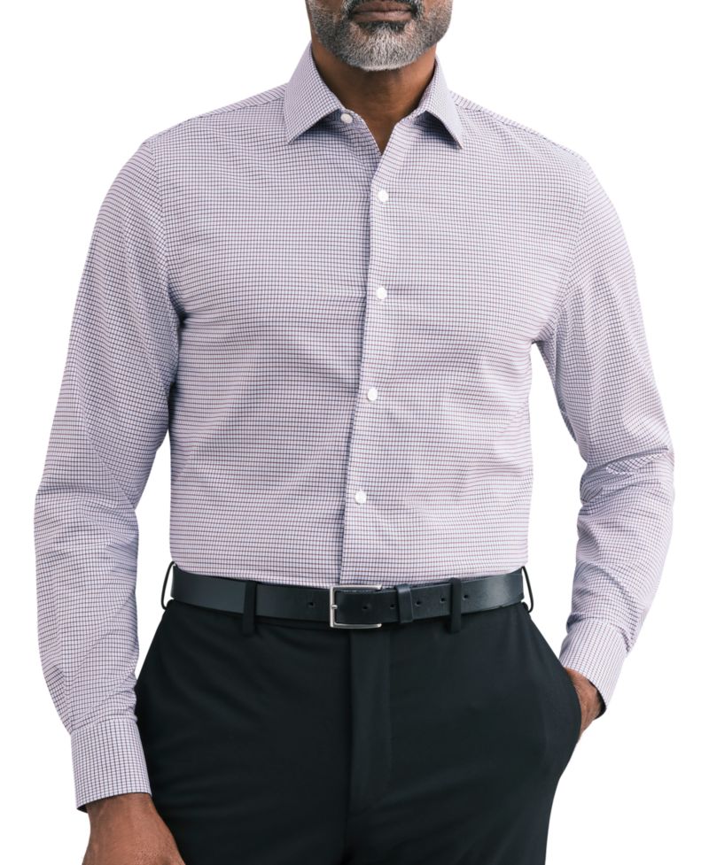 Men's Stretch Twill Slim-Fit Dress Shirt