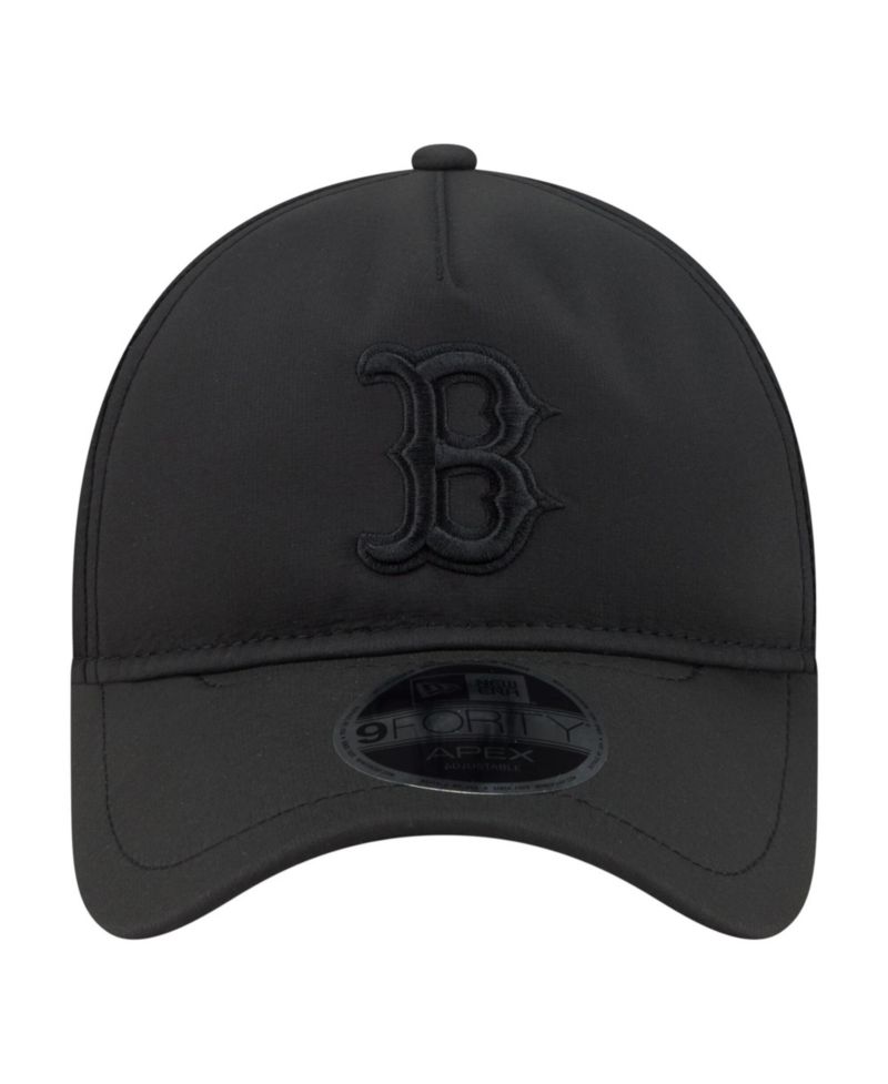 Men's Black Boston Red Sox Injection Apex 9FORTY Adjustable Hat