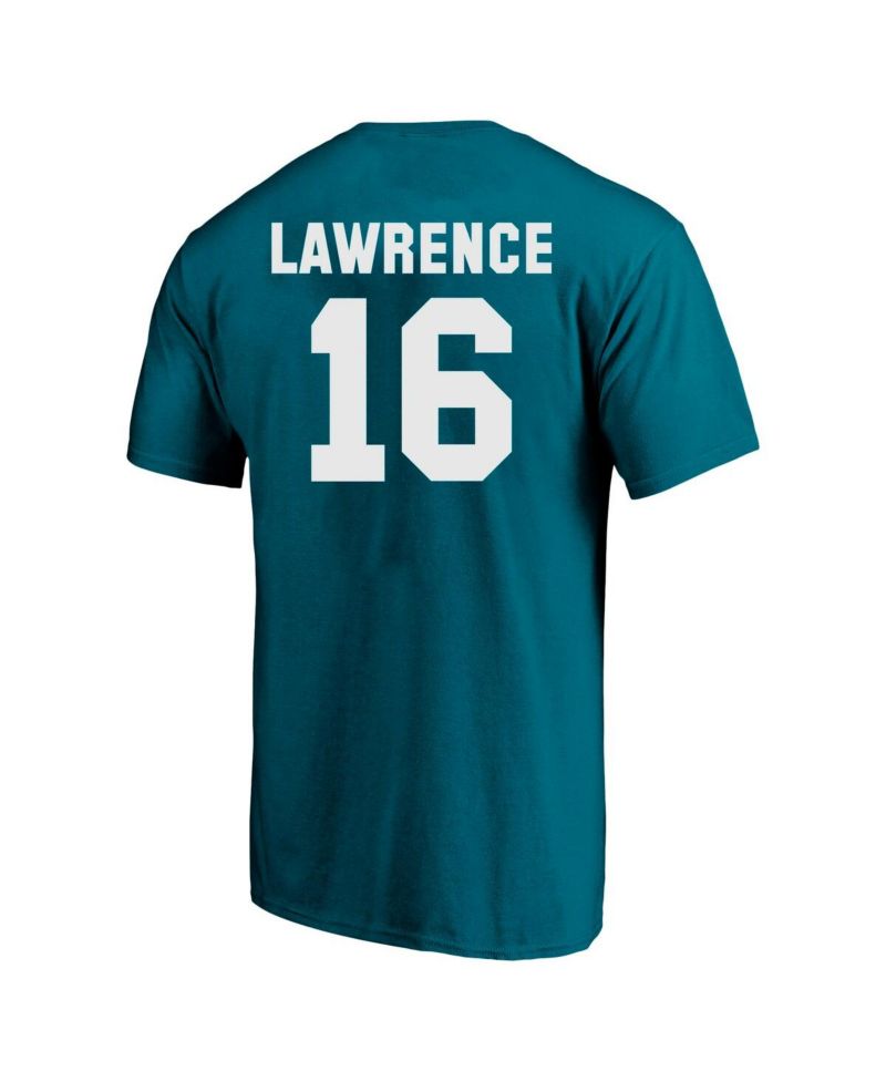 Men's Trevor Lawrence Teal Jacksonville Jaguars Big & Tall Player Name & Number T-Shirt