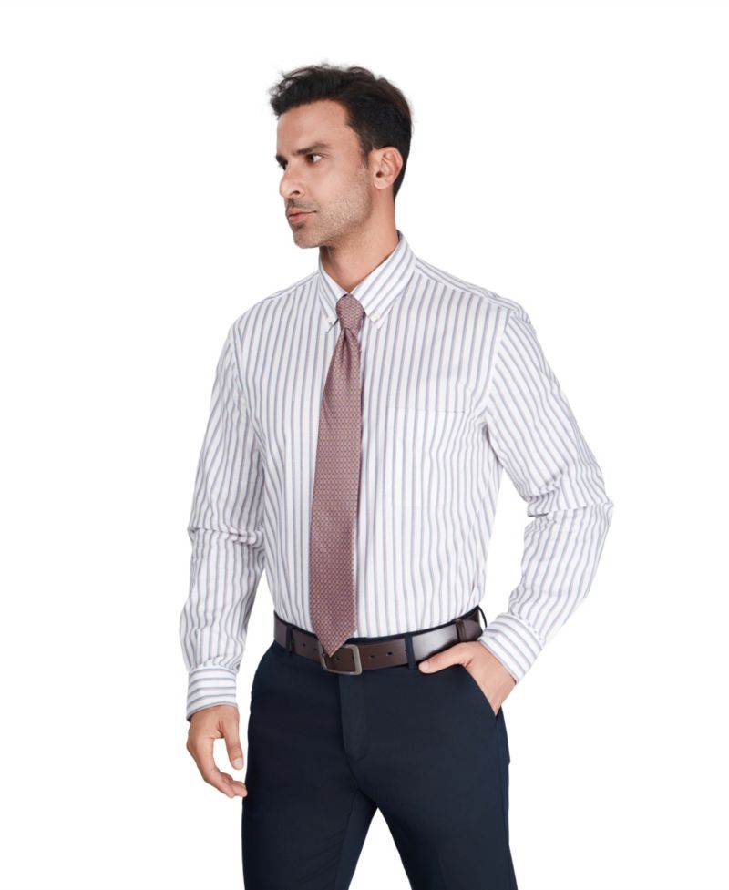 Men's Regular-Fit Harry Stripe Dress Shirt
