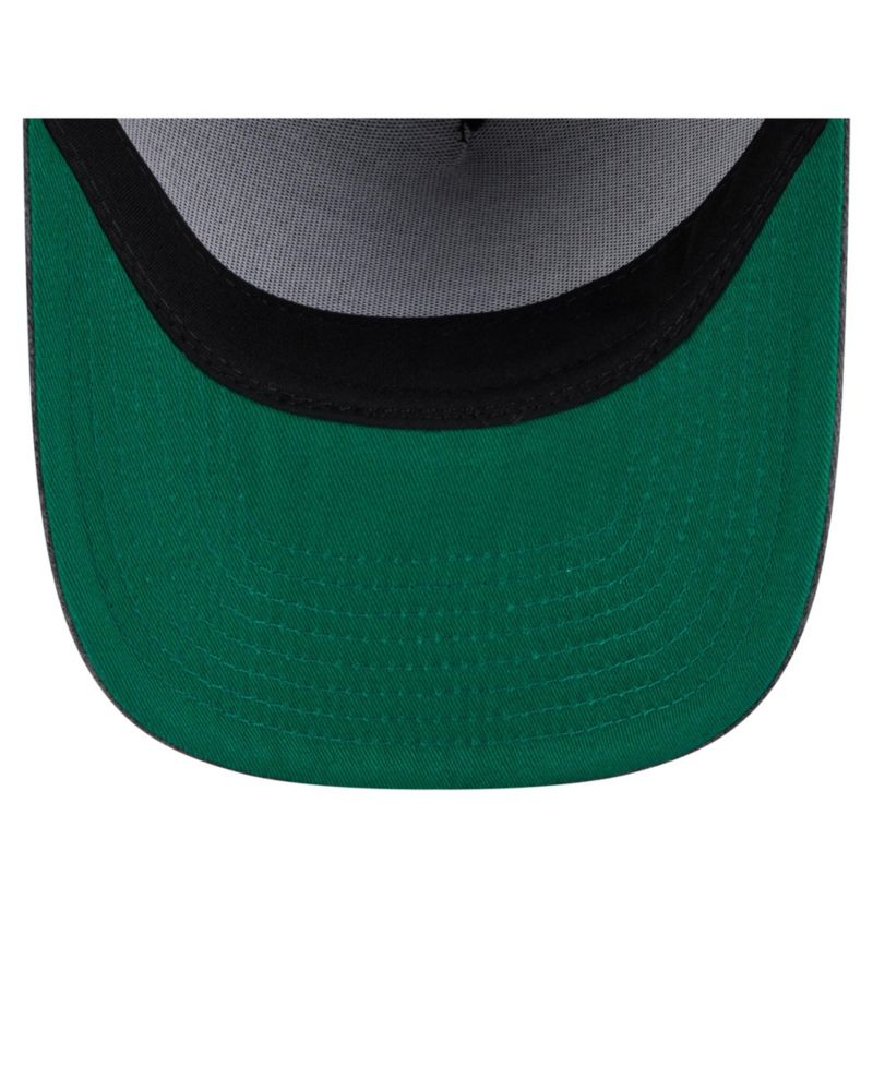 Men's Charcoal Vegas Golden Knights Throwback Washed A-Frame Pre-Curved 9FIFTY Snapback Hat