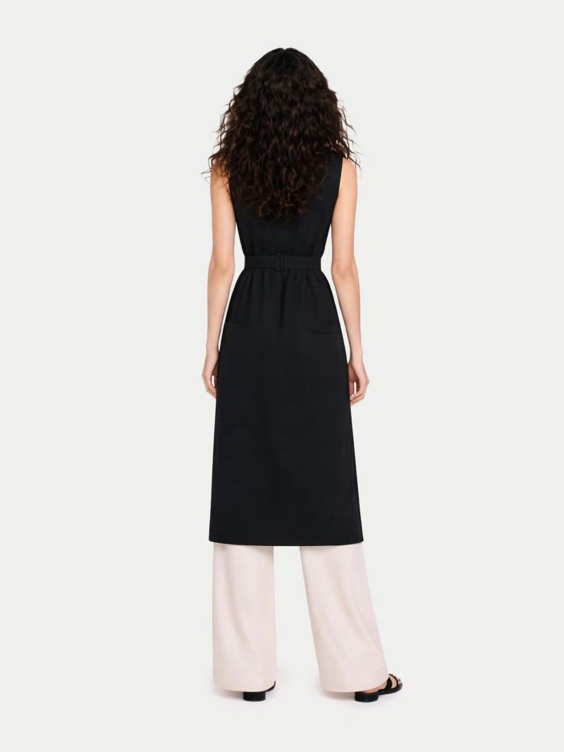 Women's Sleeveless Silk Cashmere Polo Dress