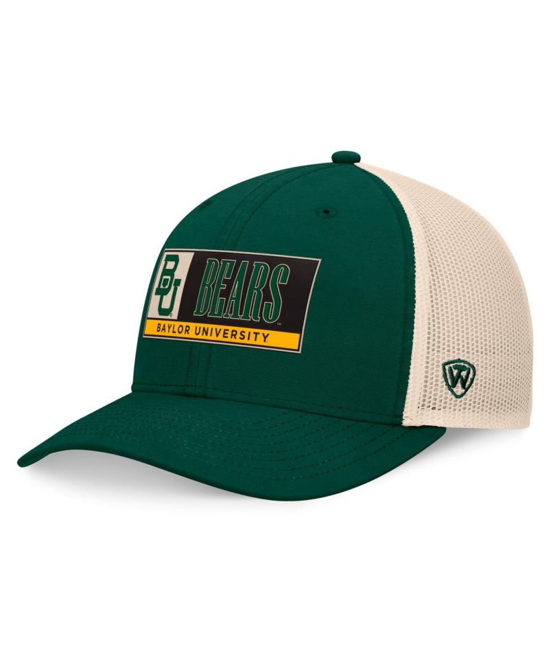 Men's Green/Natural Baylor Bears Bennett Trucker Adjustable Hat