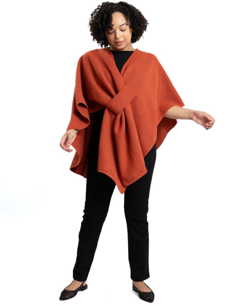 Women's Gloria Oversized V-Neck 3/4-Sleeve Poncho