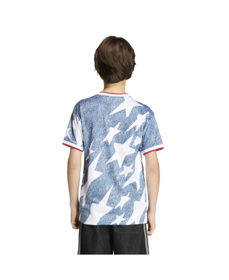 Big Boys and Girls Blue USA Soccer 1994 Denim Graphic Fashion Jersey