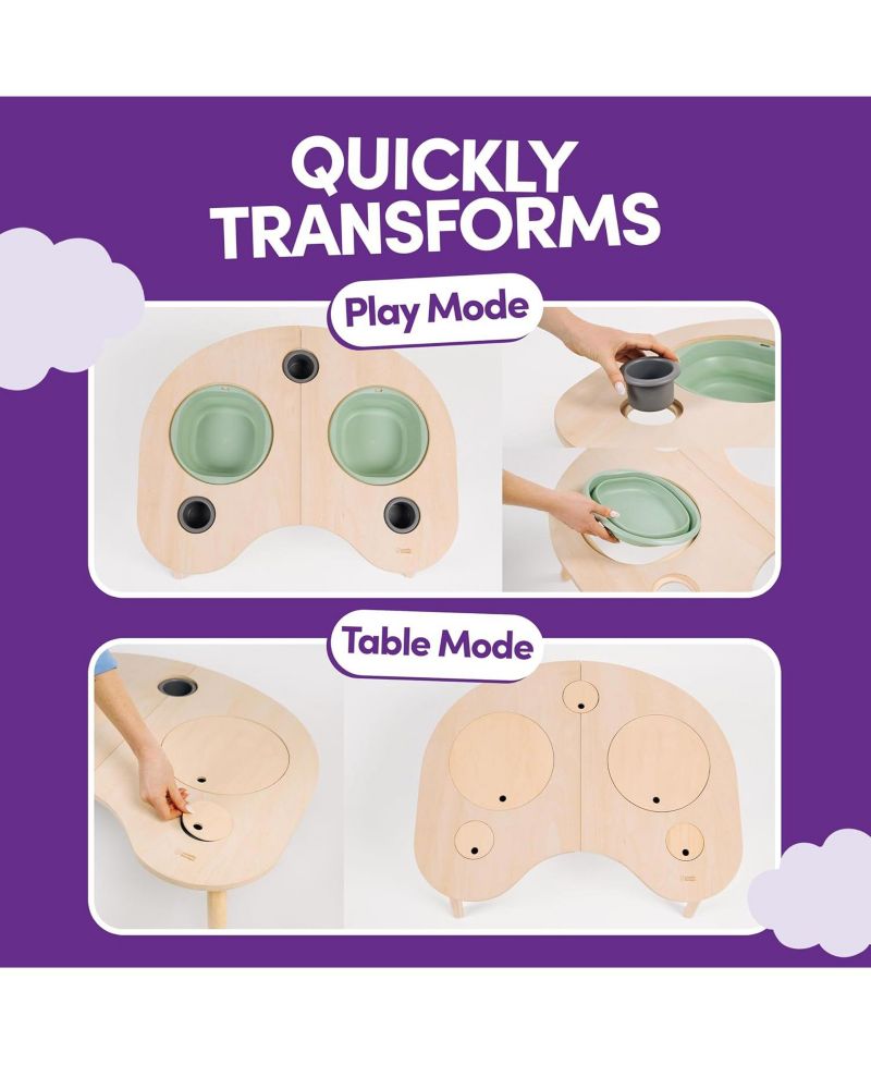 Montessori-Inspired Convertible Activity Table, Ages 2+