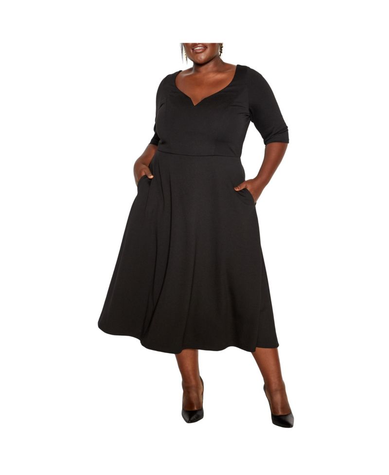 Women's Cute Girl Elbow Sleeve Dress