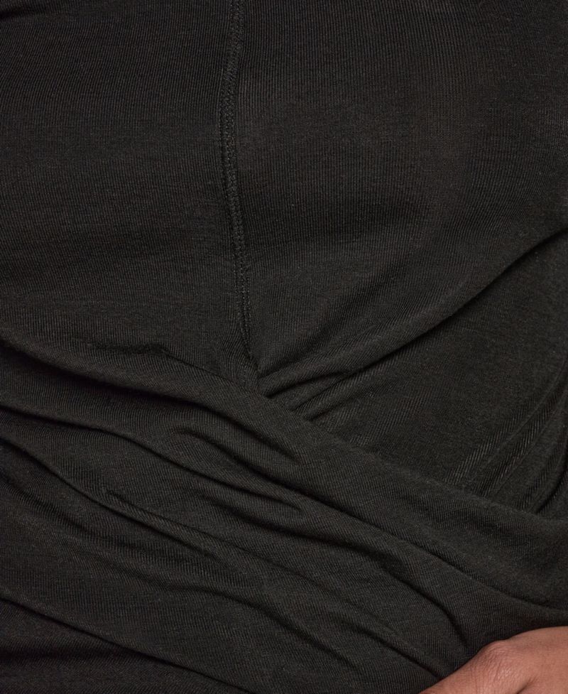 Women's Drape Front Long-Sleeve Top