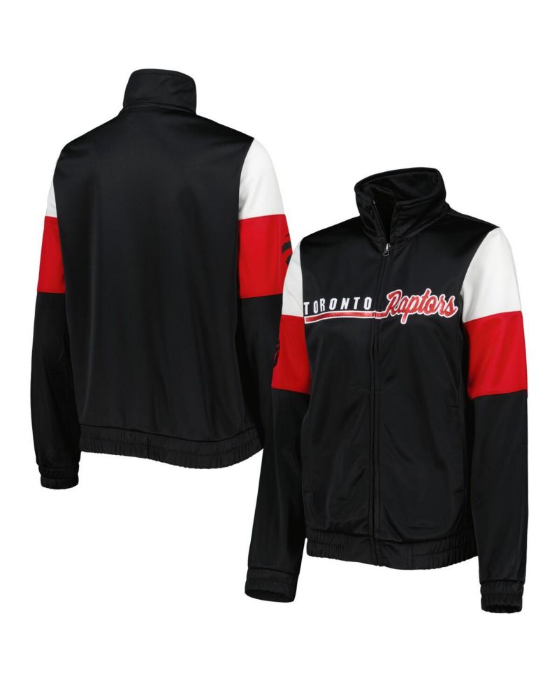 Women's Black Toronto Raptors Change Up Full-Zip Track Jacket