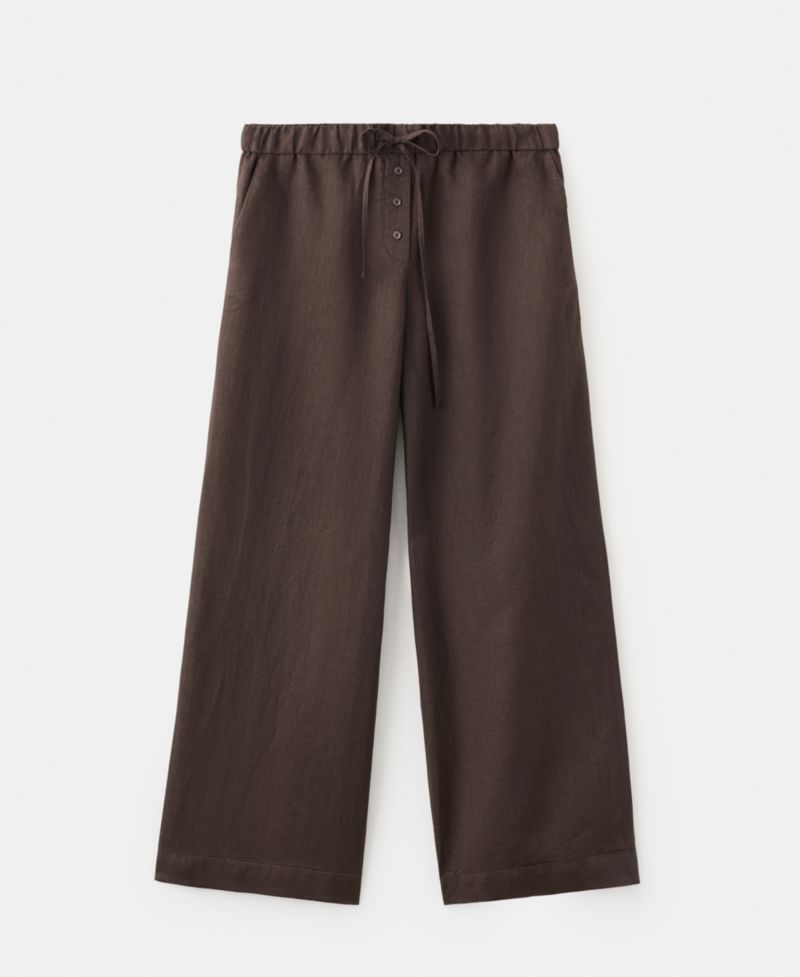 Women's Buttons Linen Pants