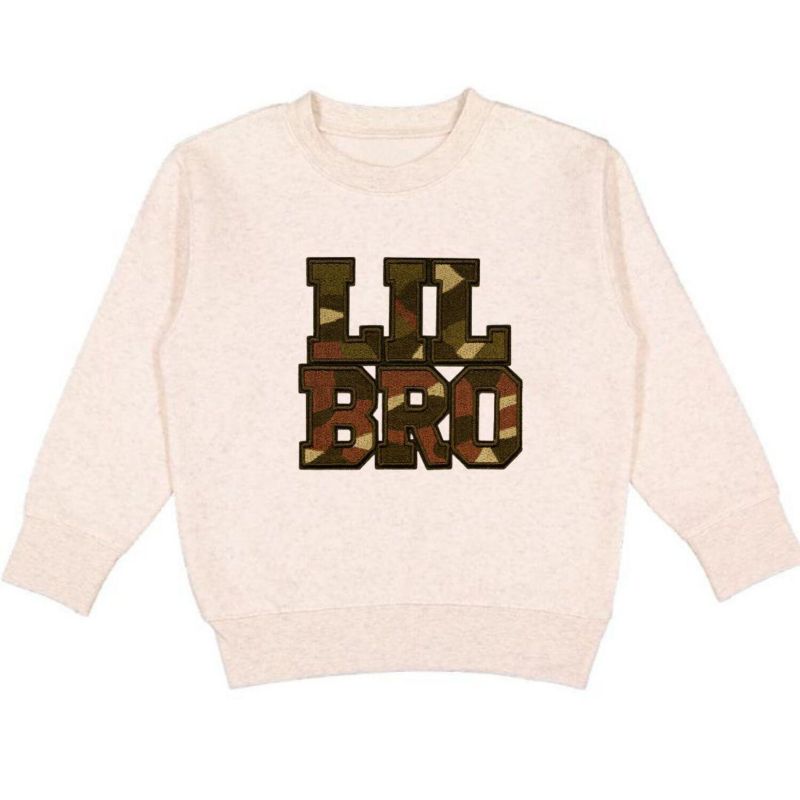 Baby Boys Lil Bro Camo Patch Sweatshirt