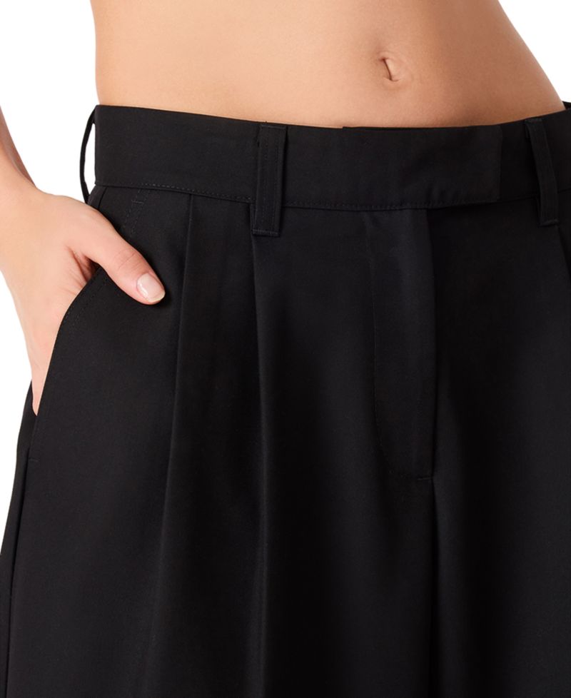 Women's Mickey Baggy Pleated Bermuda Shorts, 11.5" Inseam