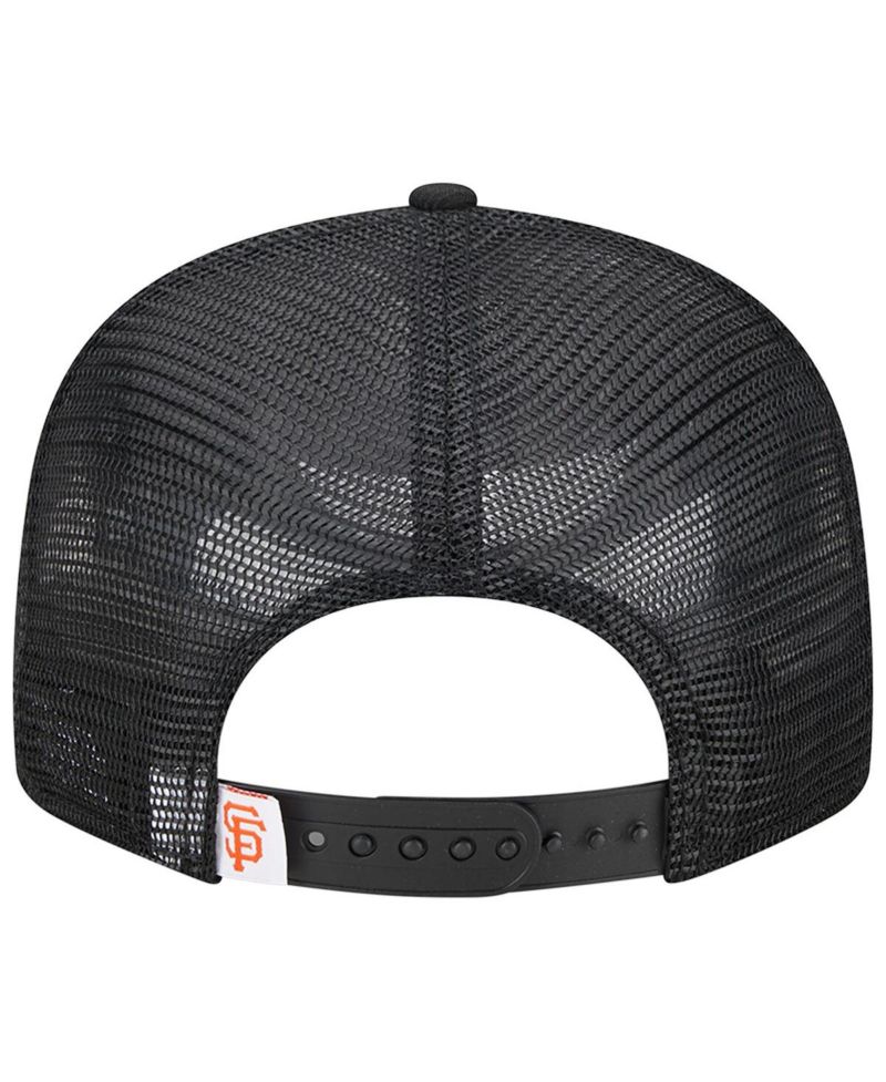 Men's Black San Francisco Giants Team Color Trucker 9FIFTY Snapback Hat