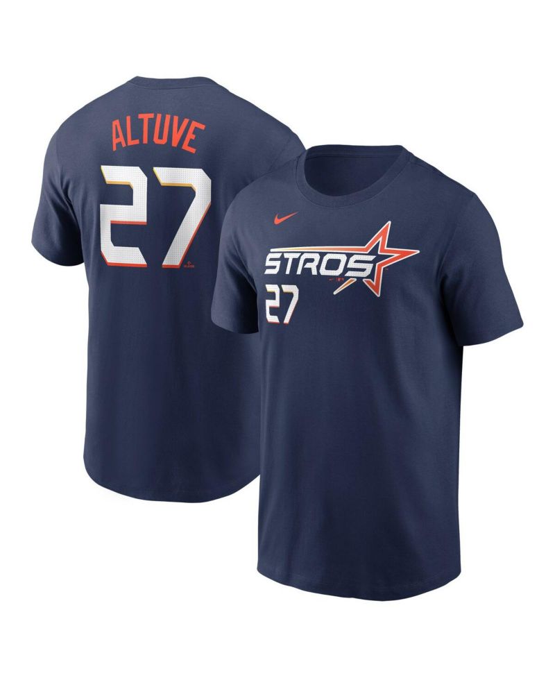 Men's Jose Altuve Navy Houston Astros 2025 City Connect Fuse Name & Number T-Shirt