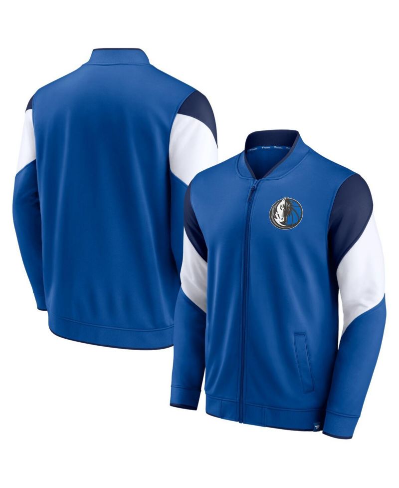 Men's Blue, Navy Dallas Mavericks League Best Performance Full-Zip Jacket