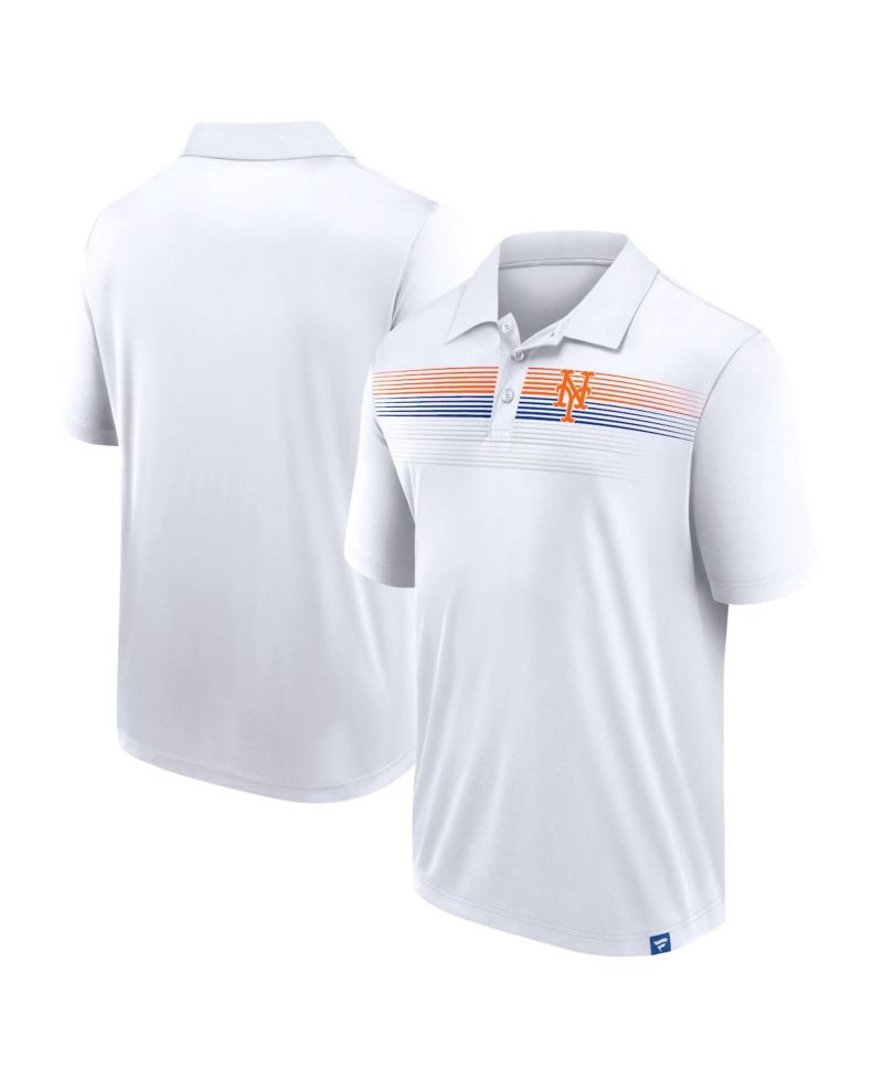 Men's White New York Mets Big & Tall Victory For Us Interlock Polo Shirt