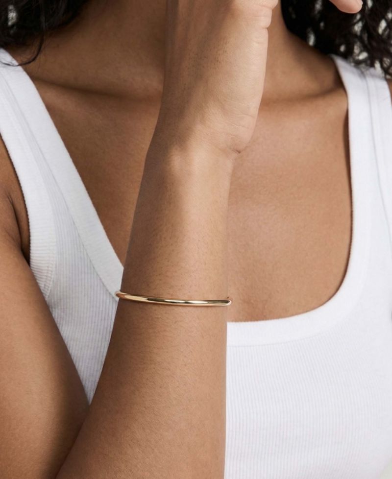 Gold-Tone Crystal Shapes Cuff Bracelet