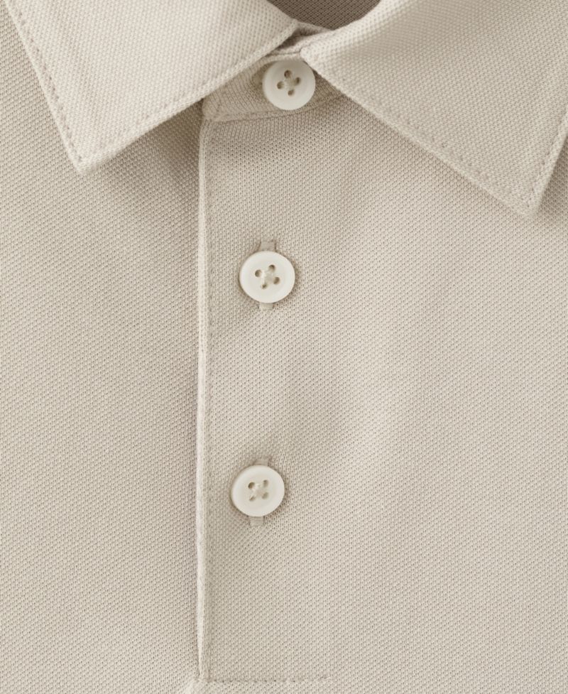 Men's Slim-Fit Pique Polo Shirt