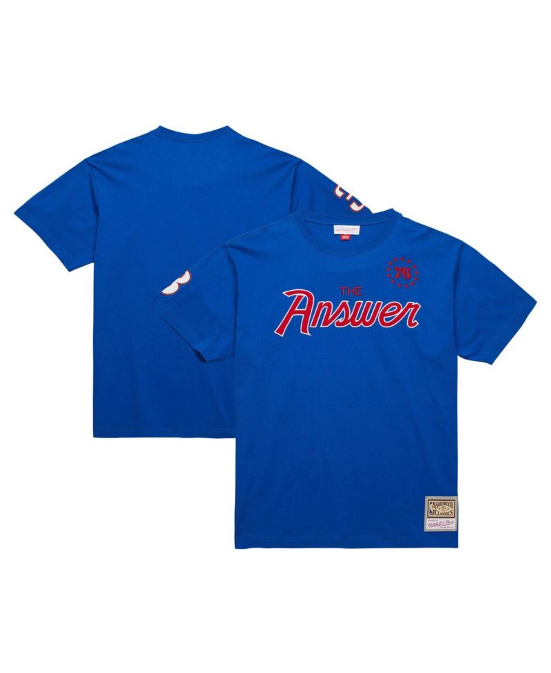 Men's Allen Iverson Royal Philadelphia 76ers Premium Nickname T-Shirt