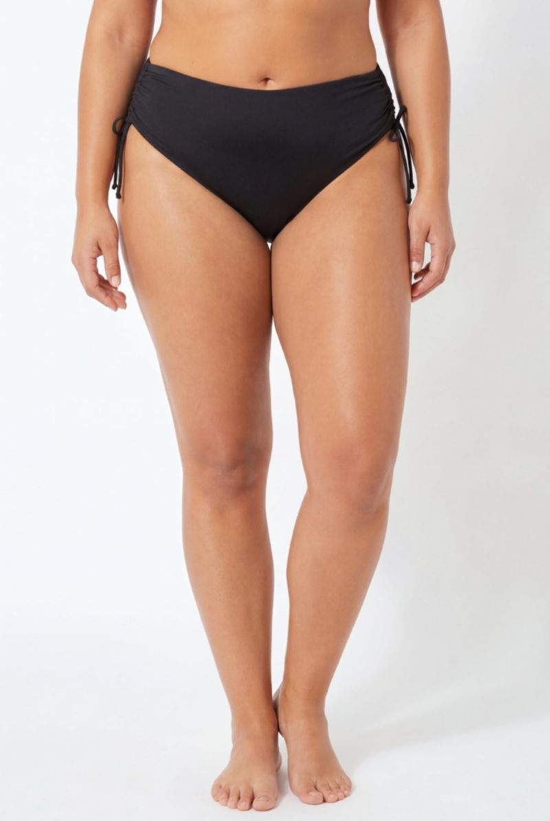Women's Virtuoso Ruched Side Tie Tummy Control Bikini Bottom