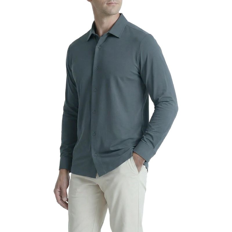 Men's Office-Leisure Collection Cool Tech Seamless Long Sleeve Shirt