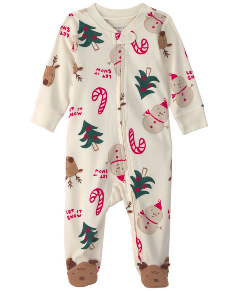 Baby Boys' and Girls' Christmas Icon 2-Way Zip Sleep & Play