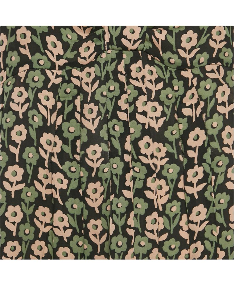 Women's Cheap And Chic Floral Printed Silk Sleeveless Top