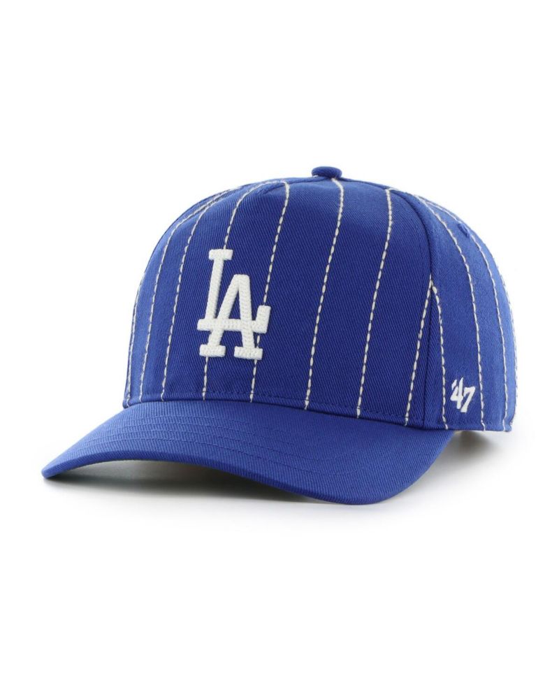 Men's x Rawlings Royal Los Angeles Dodgers Pinstripe Hitch Adjustable Hat