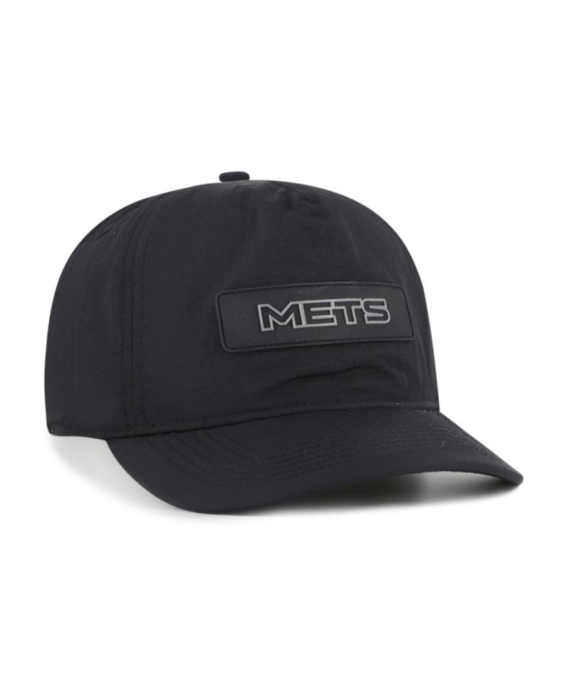 Men's Black New York Mets Quiet Outdoors Hitch Adjustable Hat