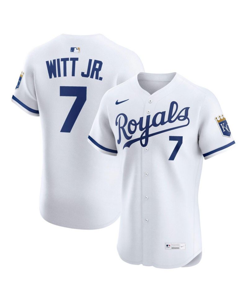 Men's Bobby Witt Jr. White Kansas City Royals Home Elite Jersey