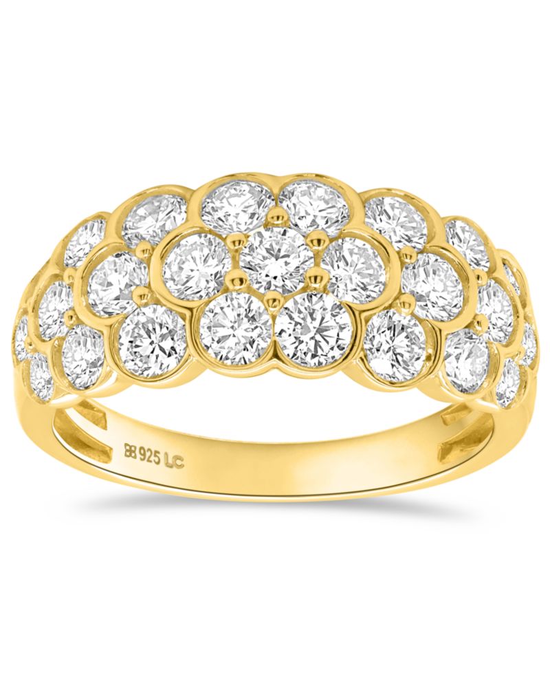 Lab-Grown Diamond Statement Ring (2 ct. t.w.) in Sterling Silver (Also in 14k Gold-Plated Sterling Silver)