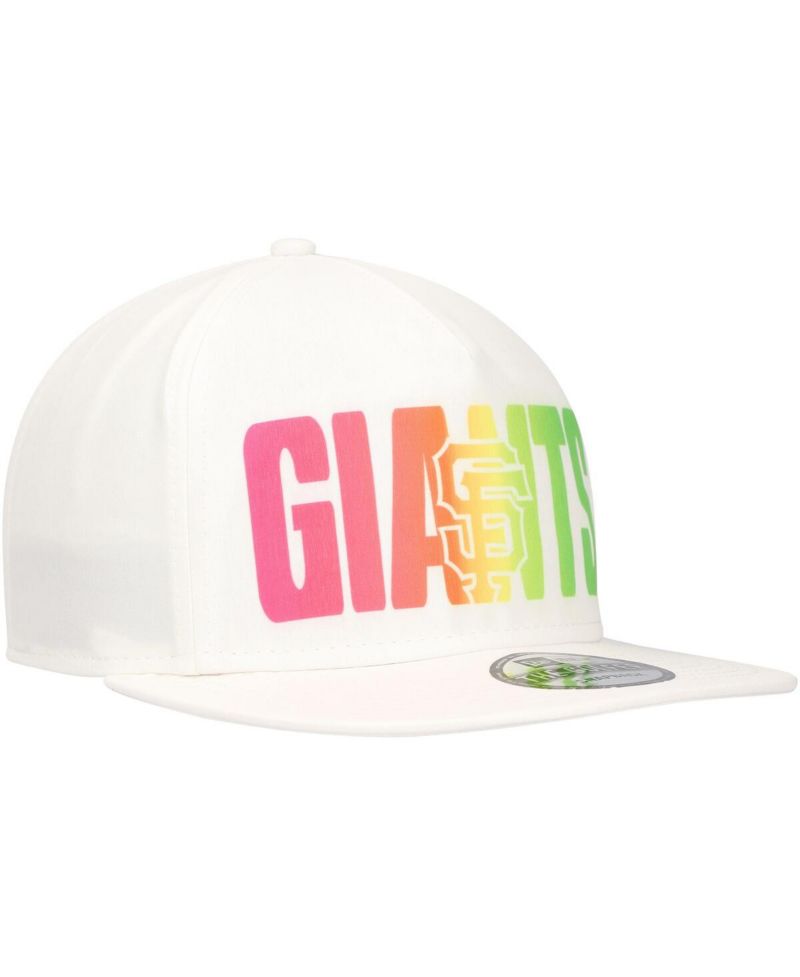 Men's White San Francisco Giants Spring Spectrum Golfer Snapback Hat