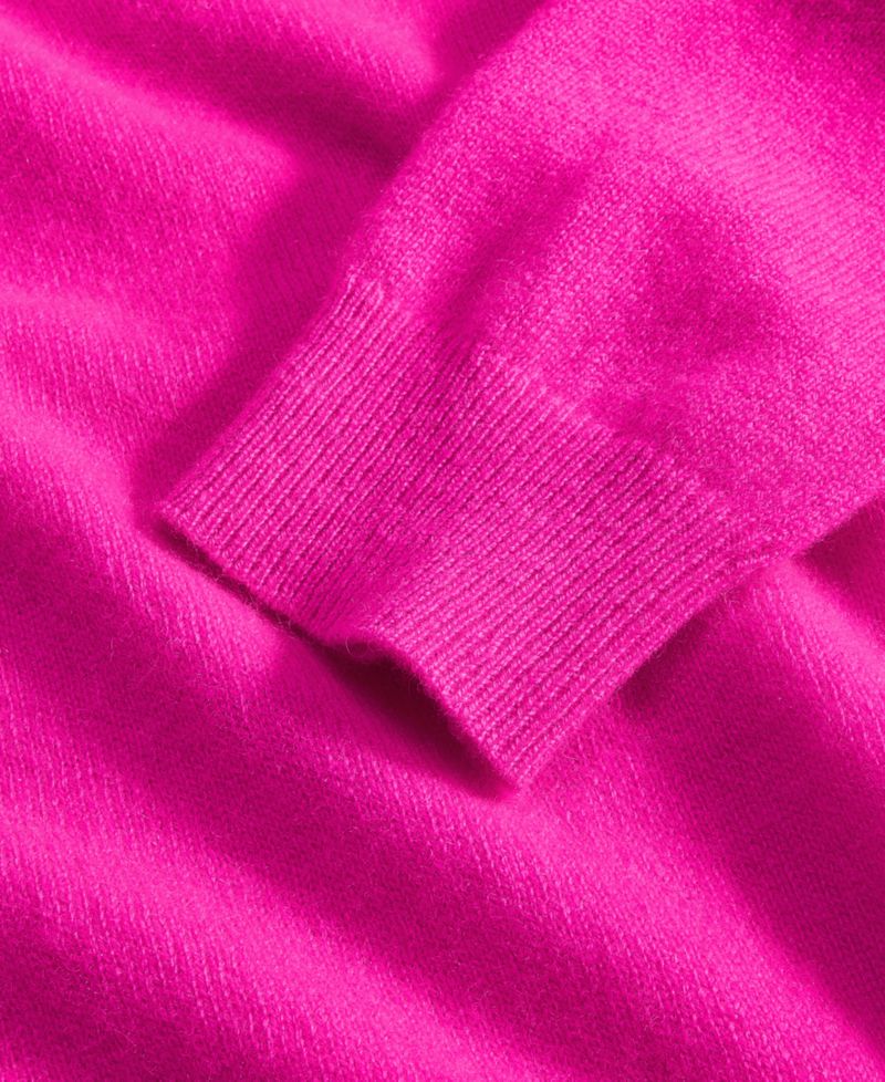 100% Cashmere Women's Petite Long-Sleeve Crewneck Sweater