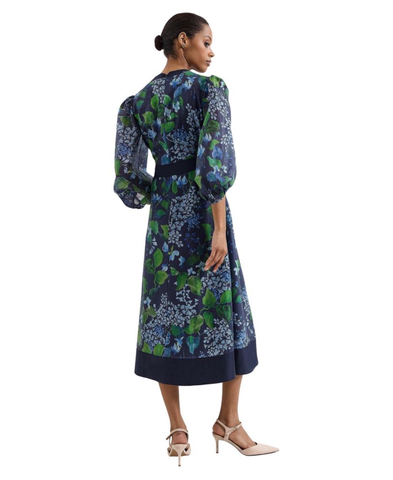 Women's Nixie Printed Midi Wrap Dress