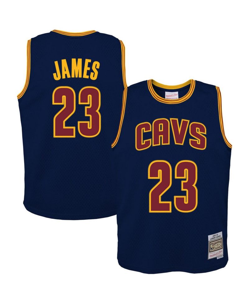 Big Boys and Girls LeBron James Navy Cleveland Cavaliers 2008/09 Hardwood Classics Swingman Jersey